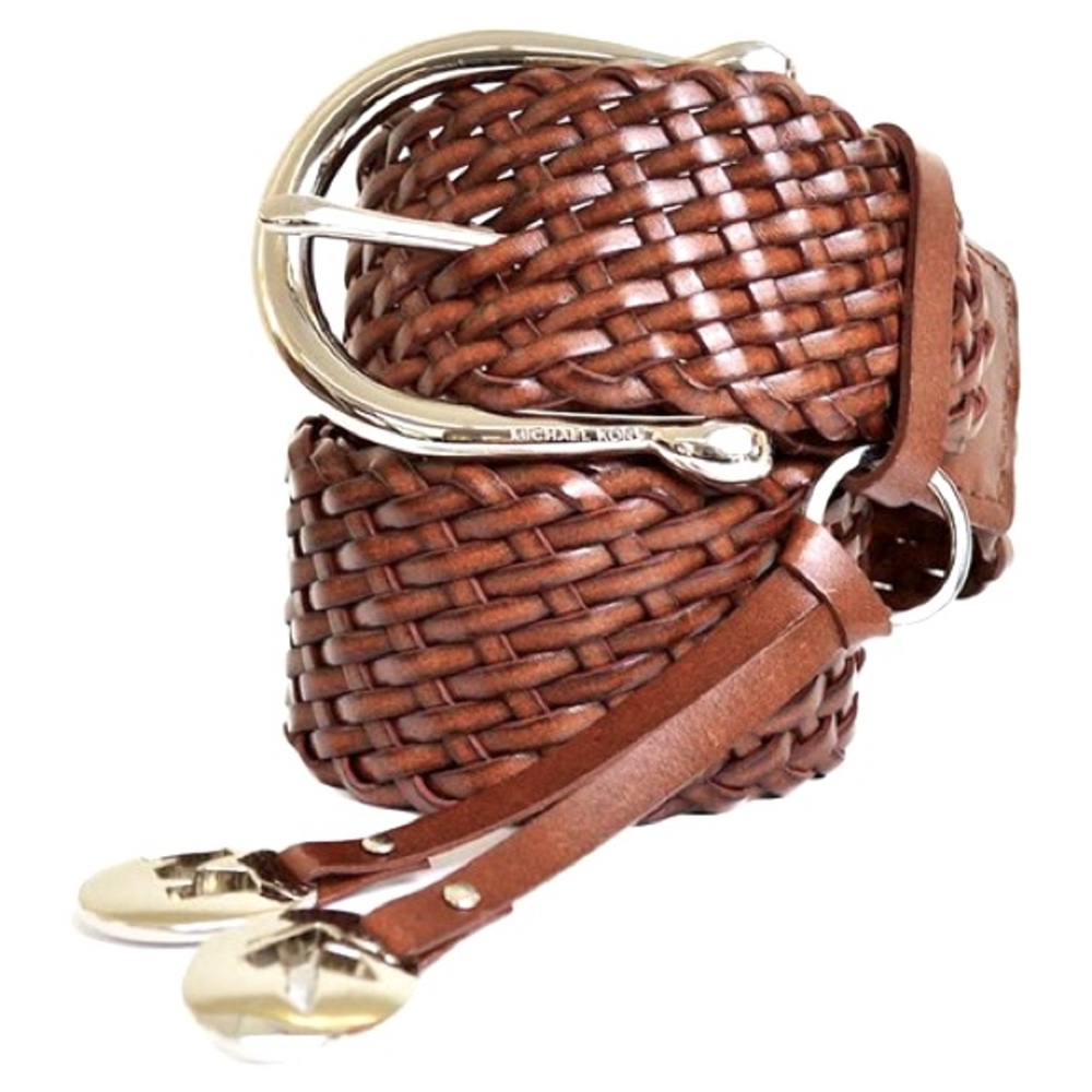 M NWT Michael Kors 2” Braided Leather Belt